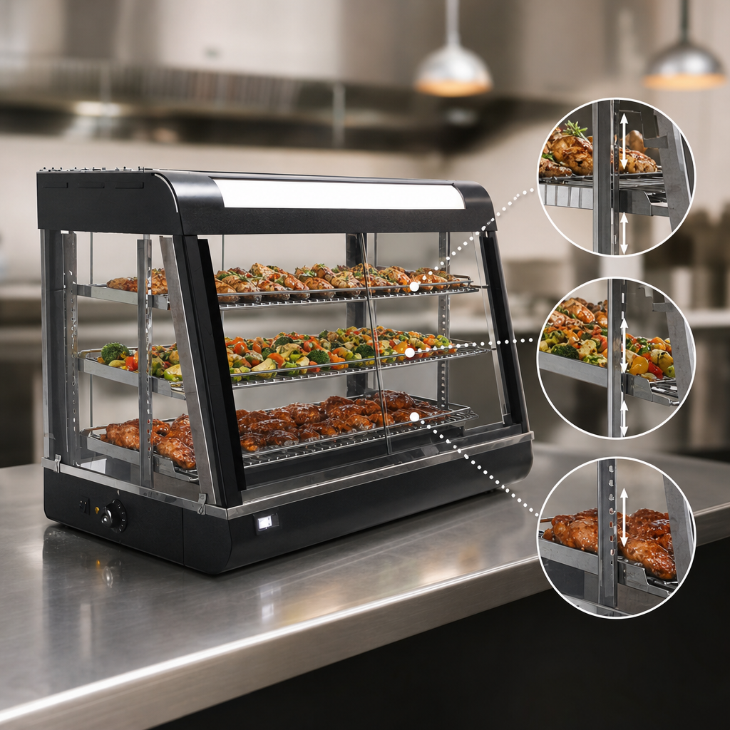 Three Adjustable Trays