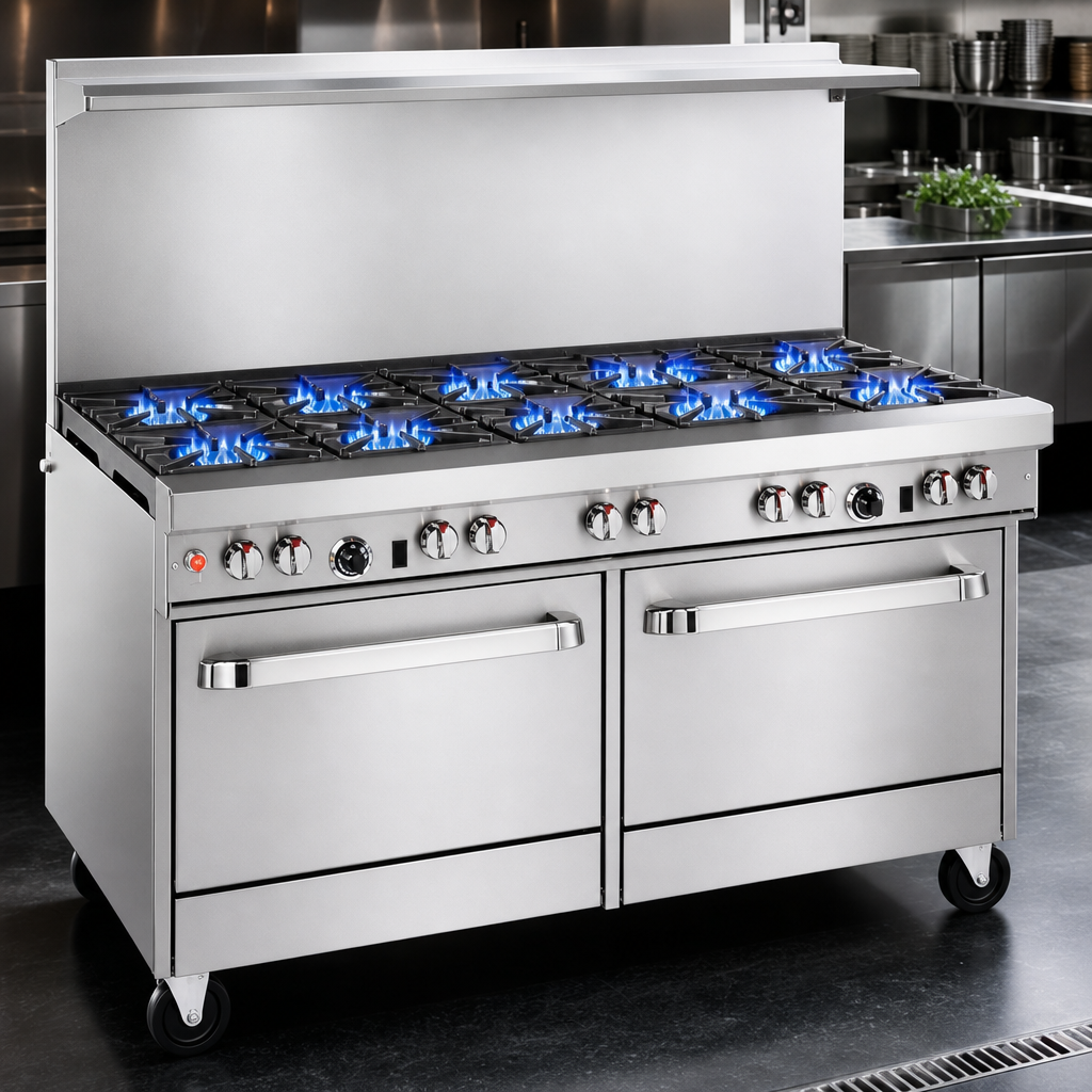 Nine Open Burners