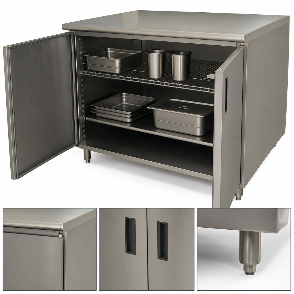 Cabinet Base with Hinged Doors