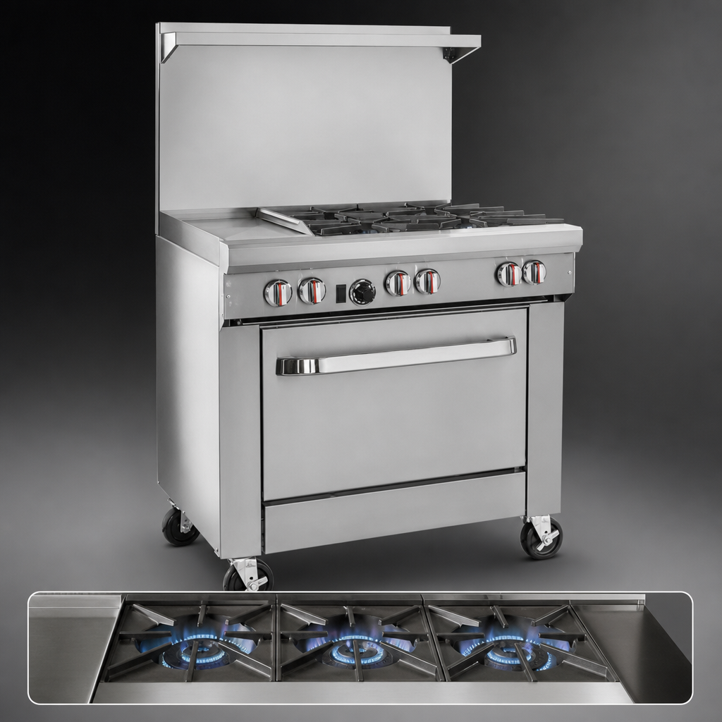 Four Open Burners