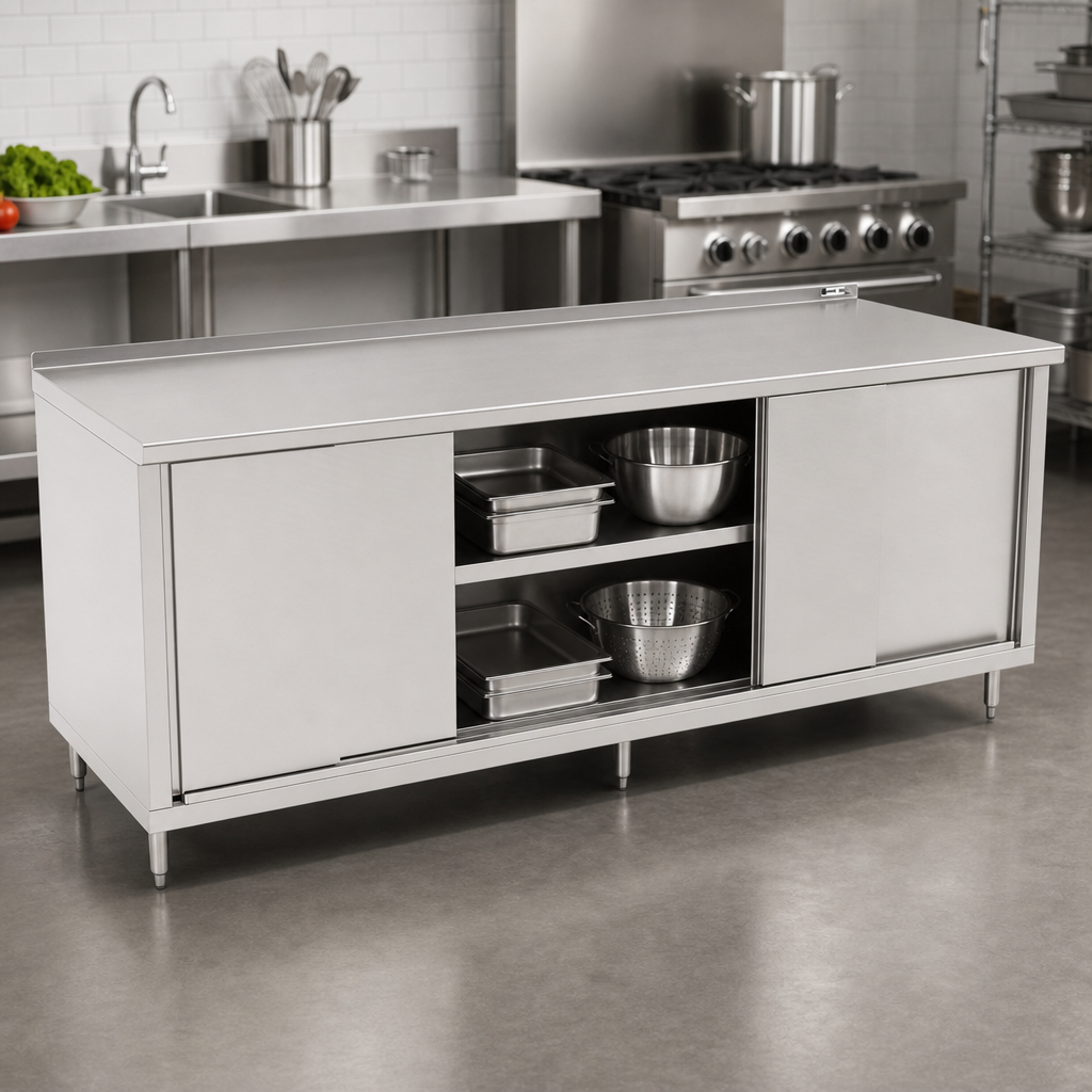 Cabinet Base with Sliding Doors