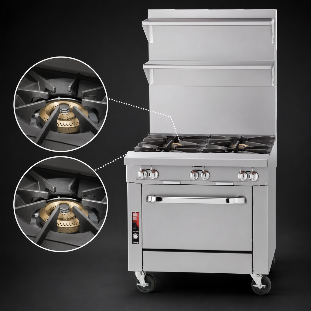 Two Open-Top Burners