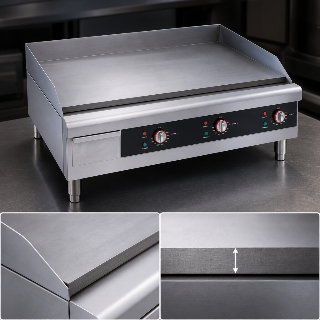 Smooth 1-Inch Thick Griddle Plate