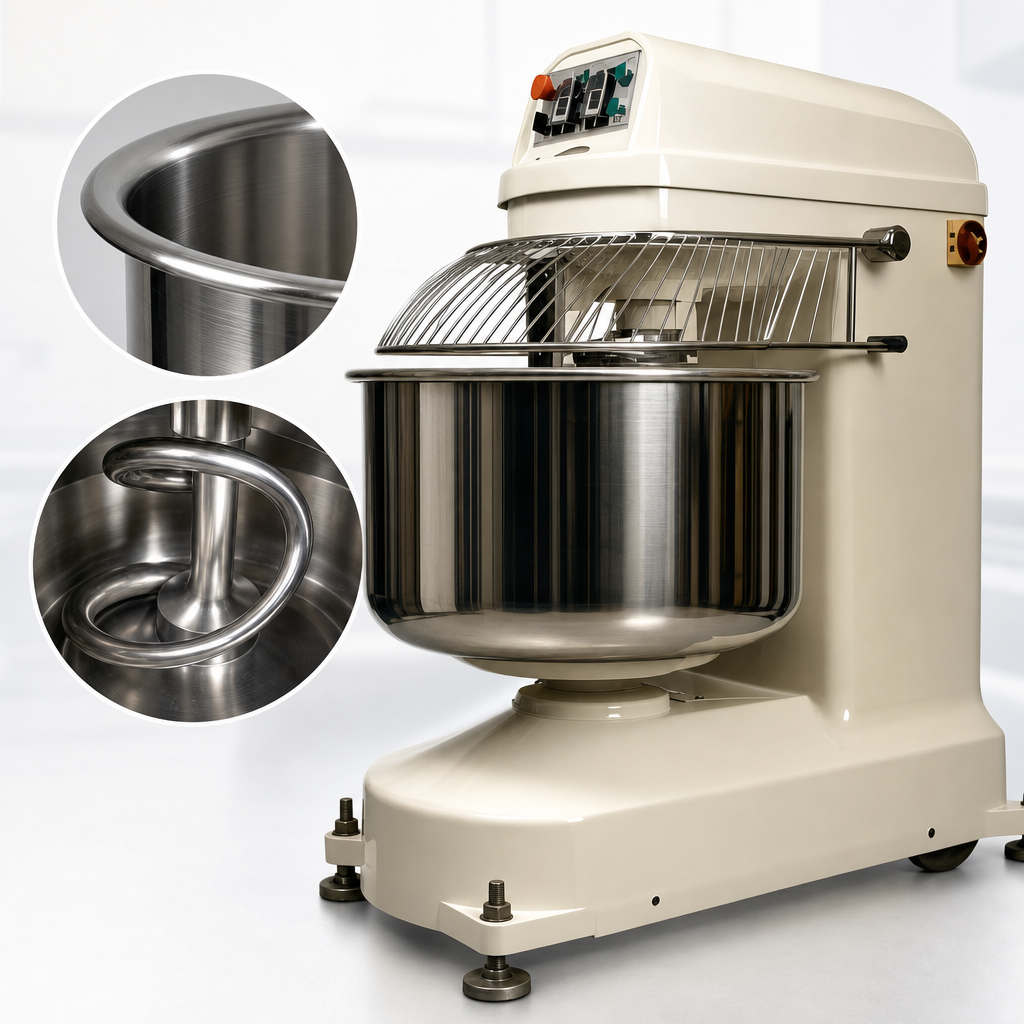 Stainless Steel Bowl and Spiral Agitator