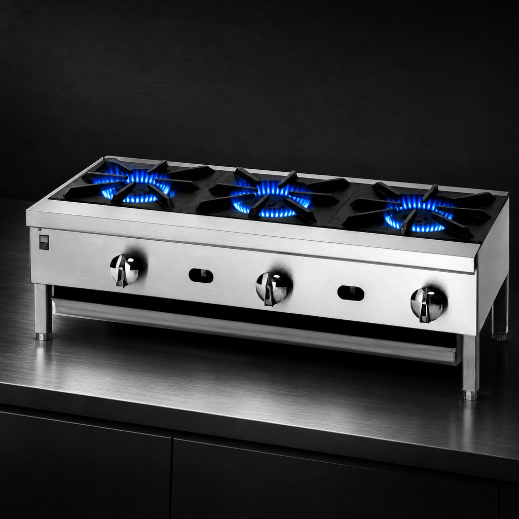 Four Open Burners
