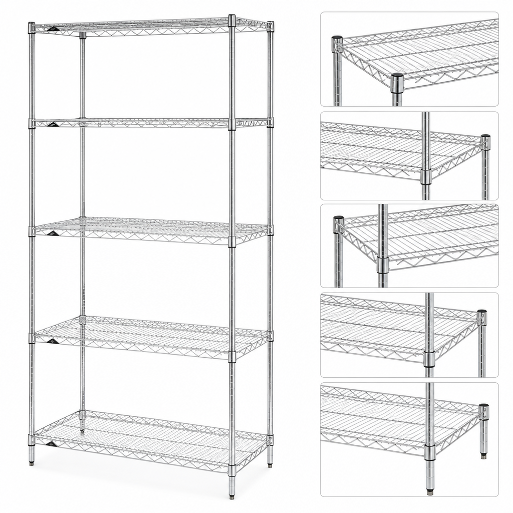 Five Wire Shelves