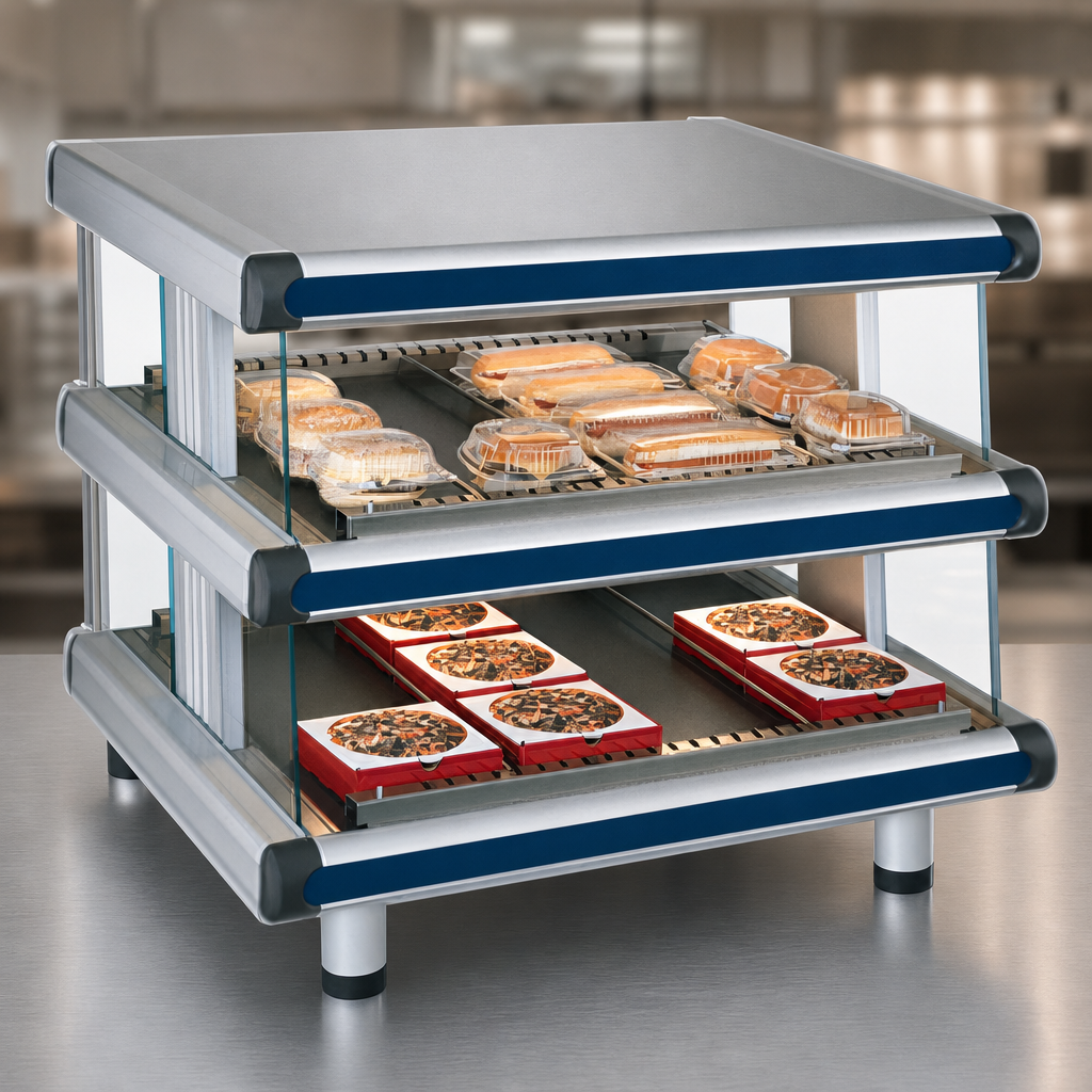 Dual Slanted Shelf Display