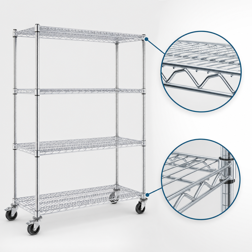 QuadTruss Wire Shelves