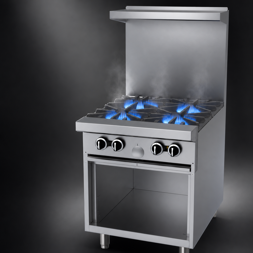 Four Open Burners