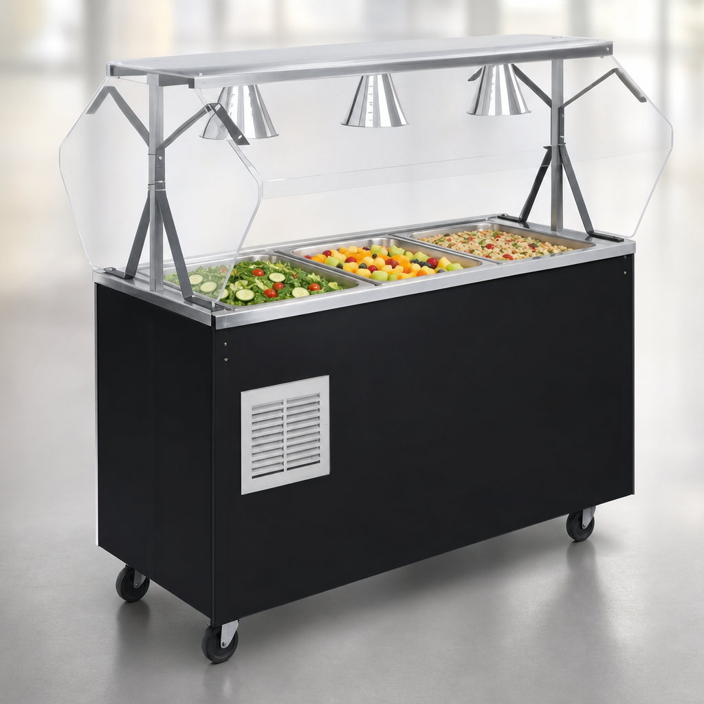 3-Pan Refrigerated Well