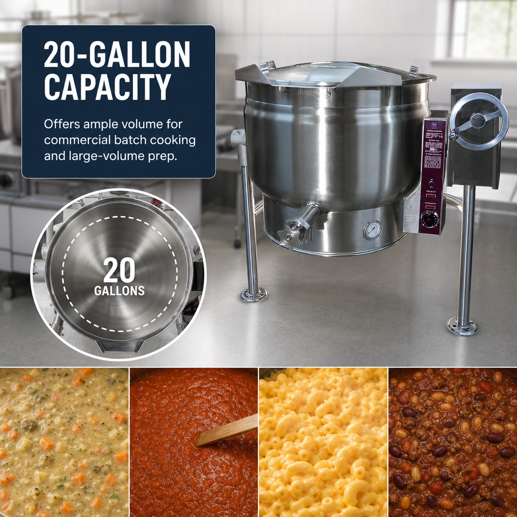 20-Gallon Capacity