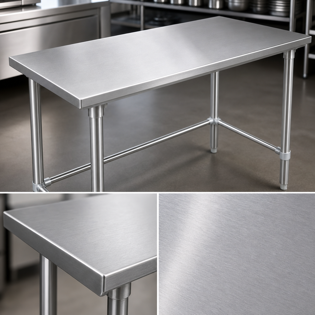 16-Gauge Stainless Steel Top