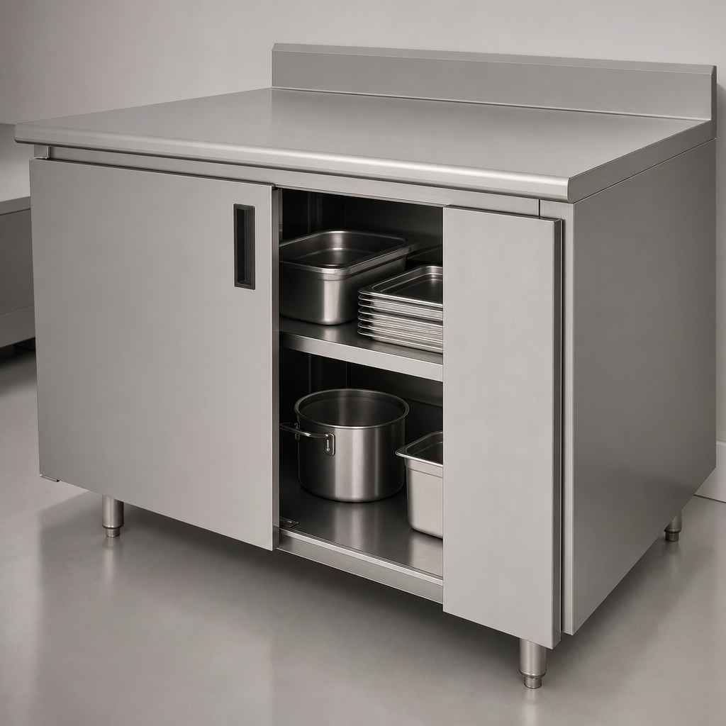 Cabinet Base with Sliding Doors