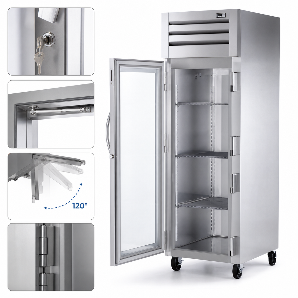 Locking Glass Swing Door