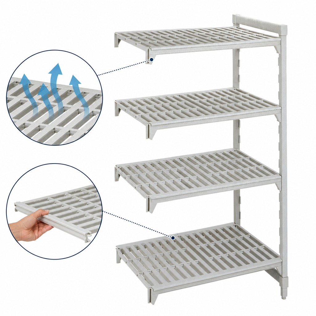 Vented Polypropylene Shelf Plates
