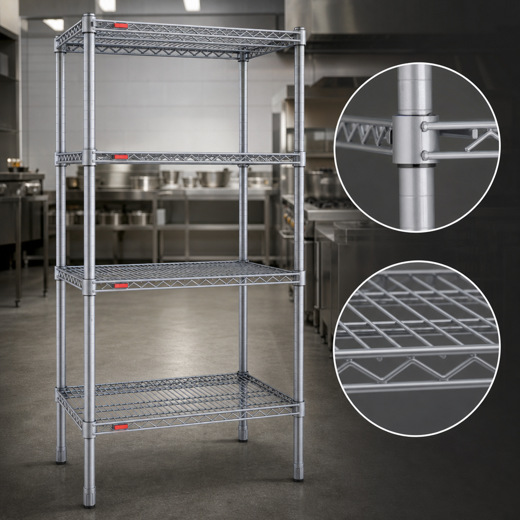 Patented QuadTruss® Wire Shelves
