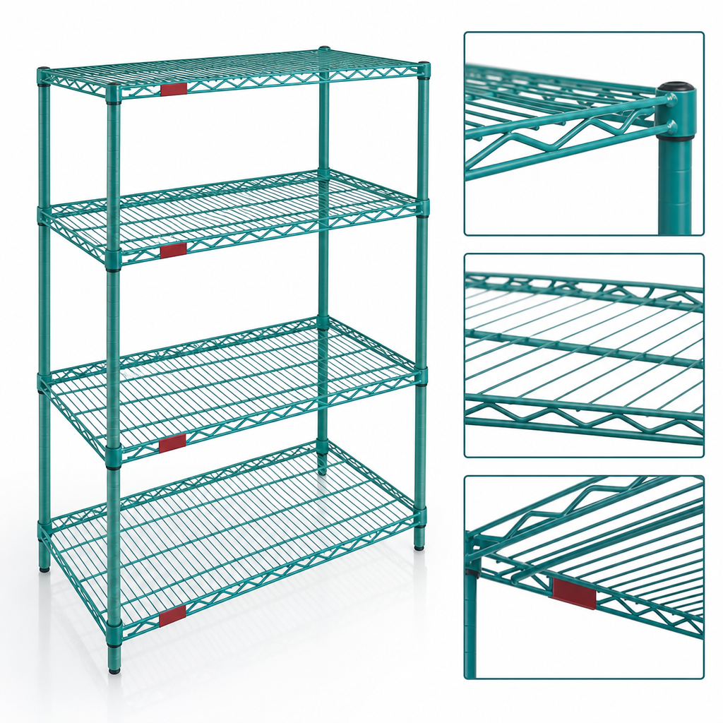 Patented QuadTruss Wire Shelves