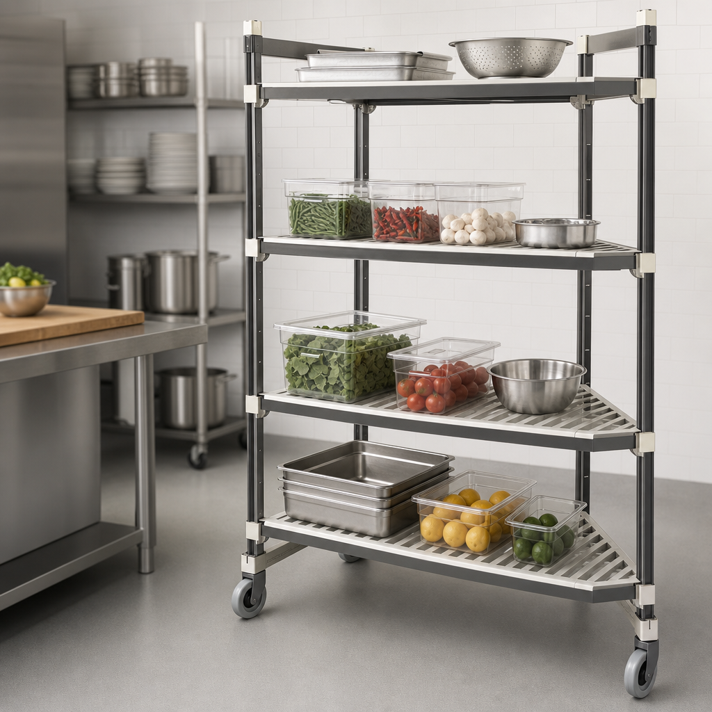 4-Tier Vented Shelf Layout