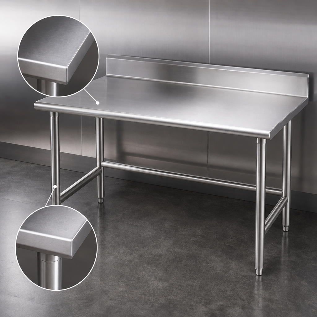 14-Gauge 304 Stainless Steel Top
