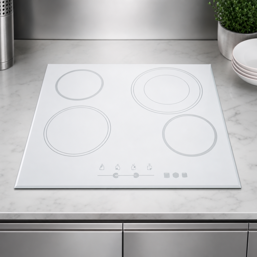 White Schott Ceramic Glass Surface