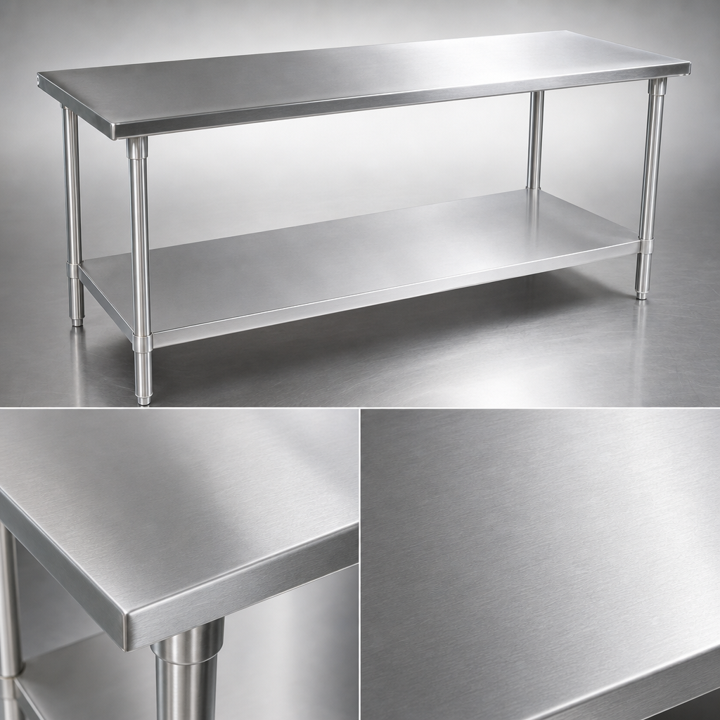 16-Gauge Stainless Steel Top
