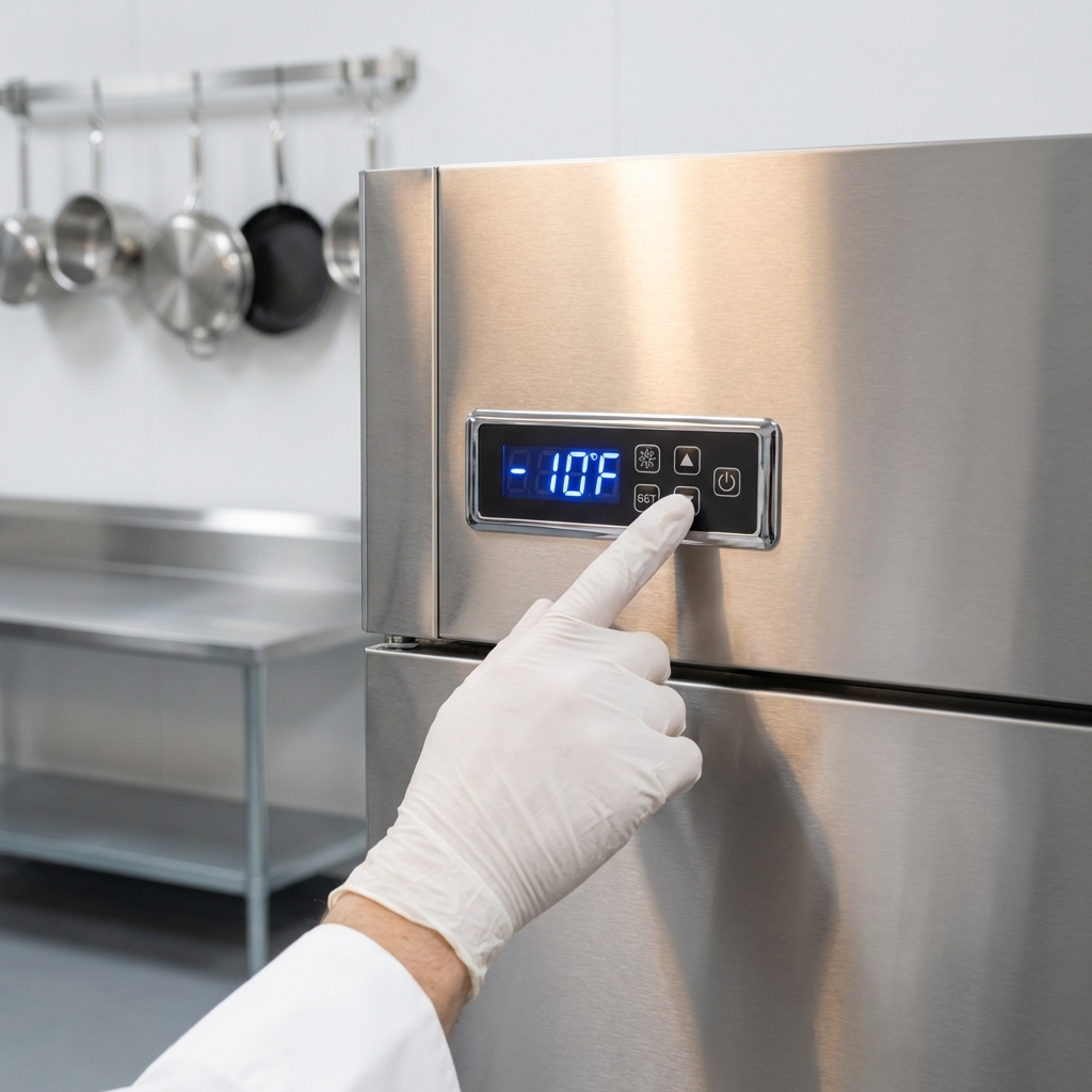 Precisely monitor and adjust your freezer's temperature with the easy-to-read electronic control and digital display.