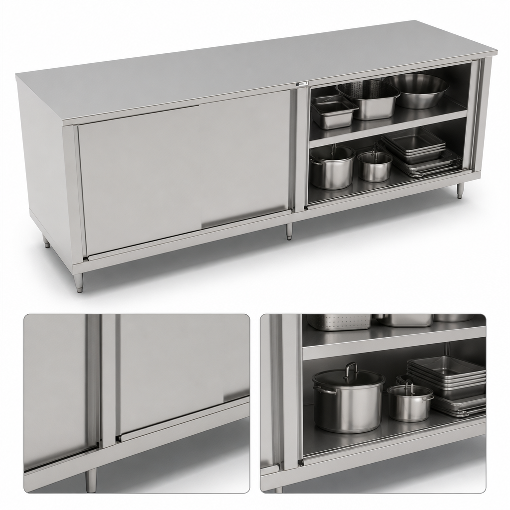 Cabinet Base With Sliding Doors