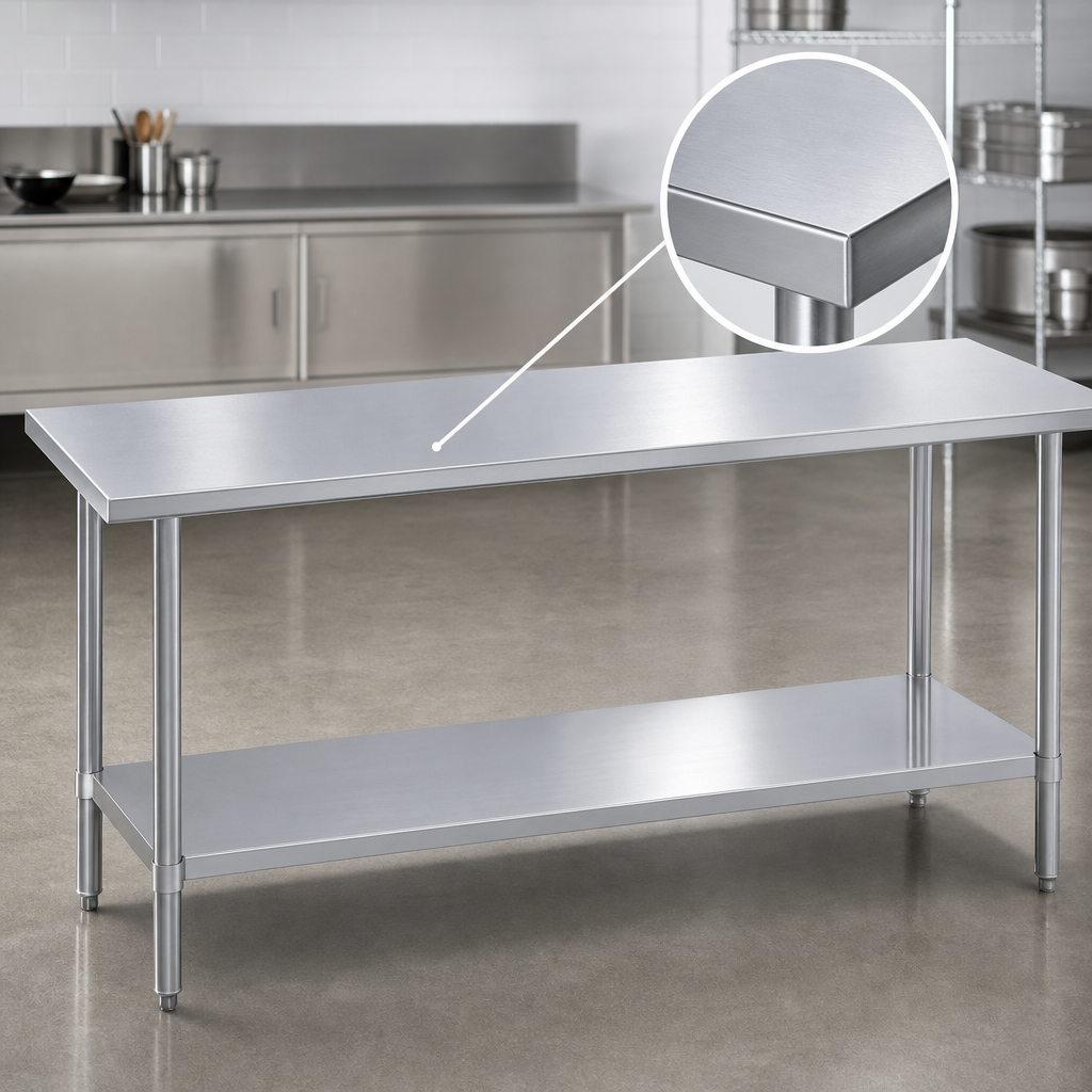 14-Gauge Stainless Steel Top