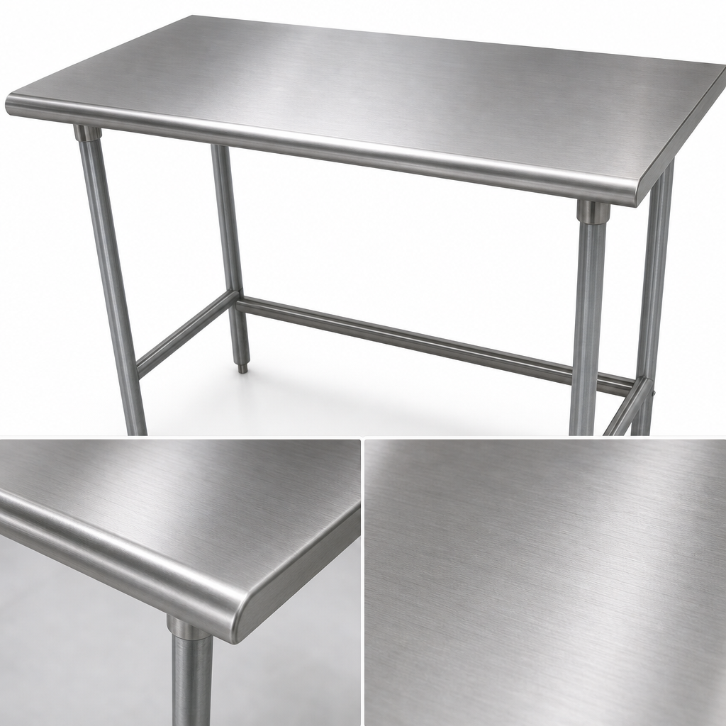 14-Gauge 304 Stainless Steel Top