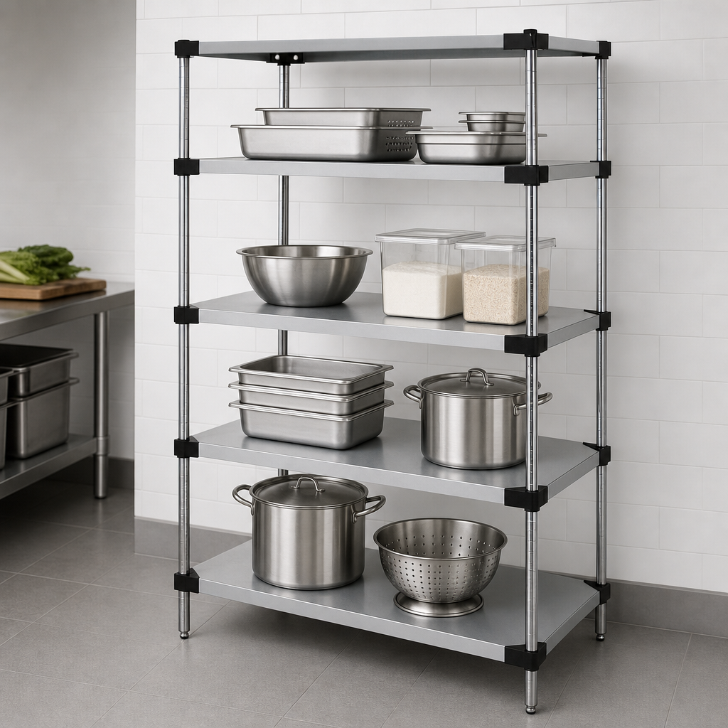 Four Solid Shelves