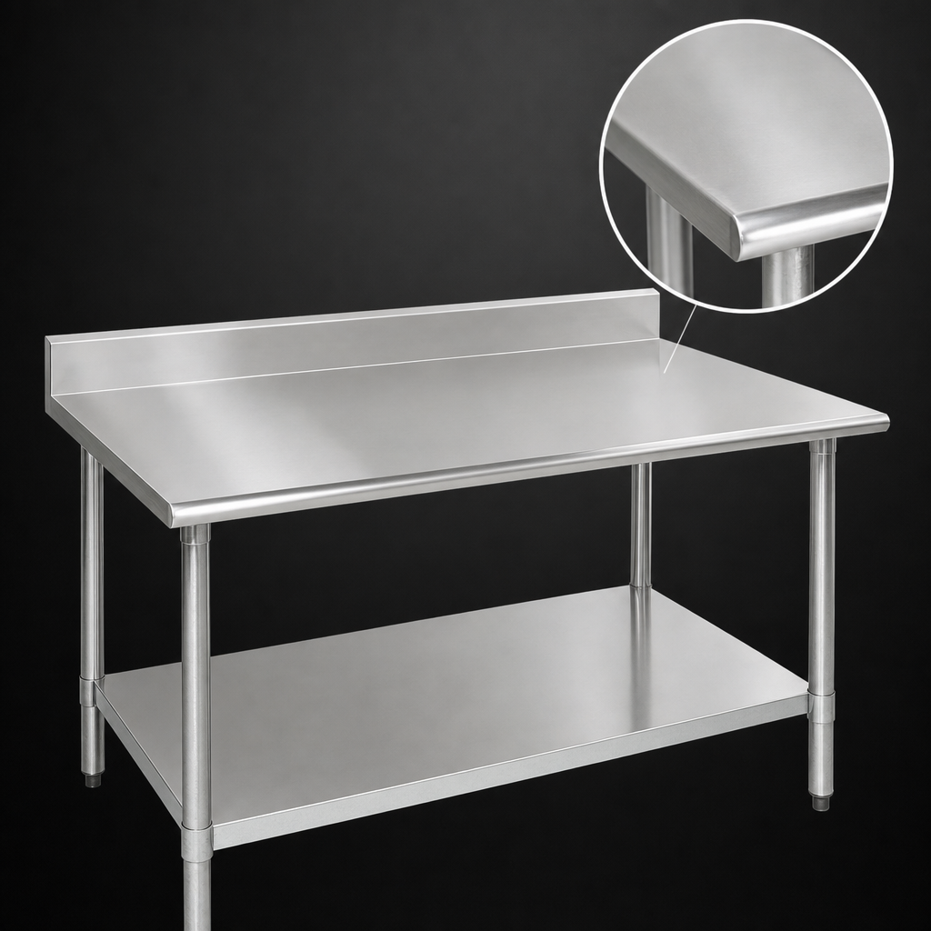 16-Gauge Stainless Steel Top