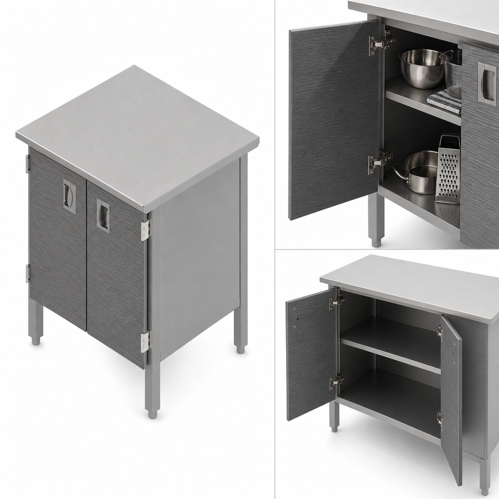 Cabinet Base with Hinged Doors
