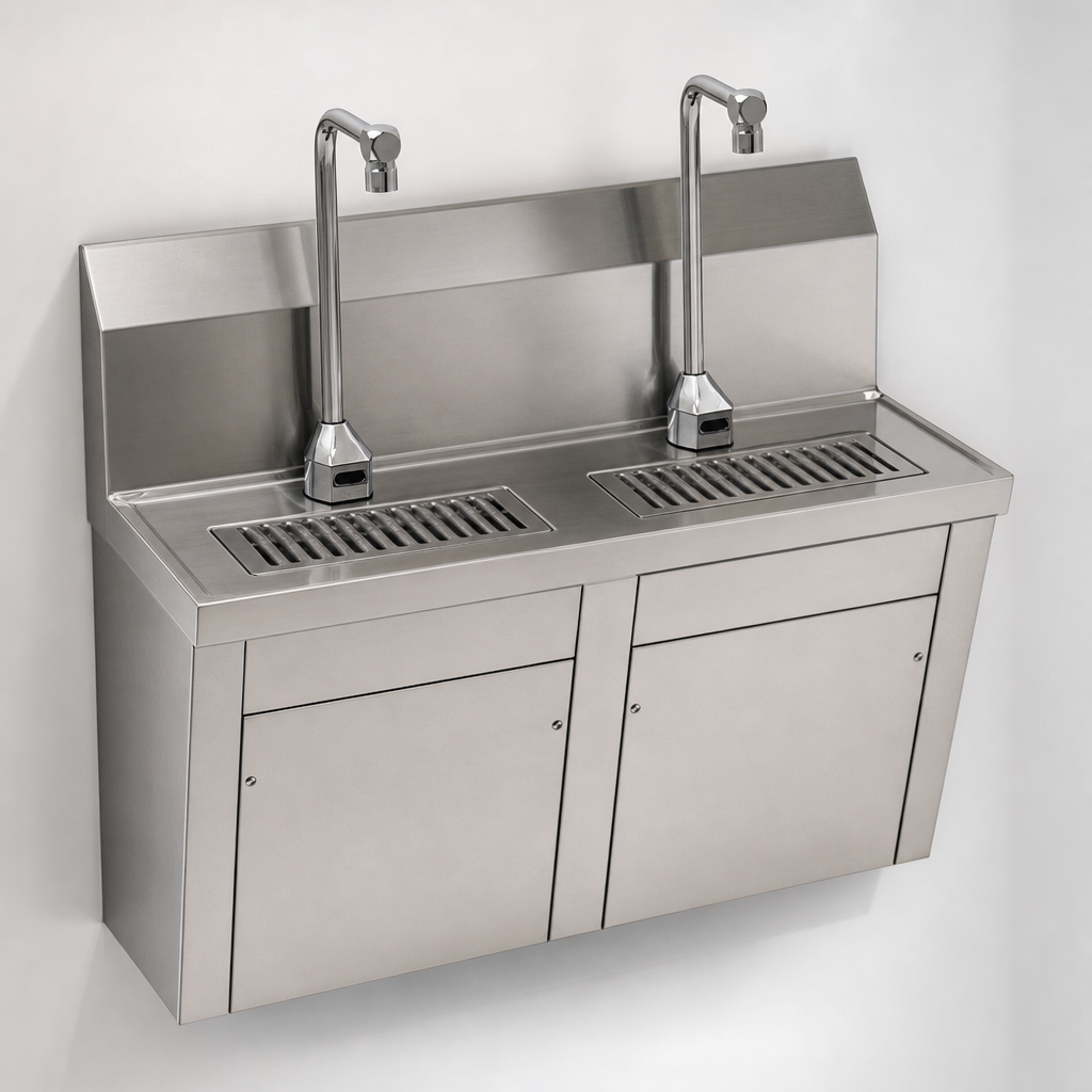 Double Electronic-Eye Faucets