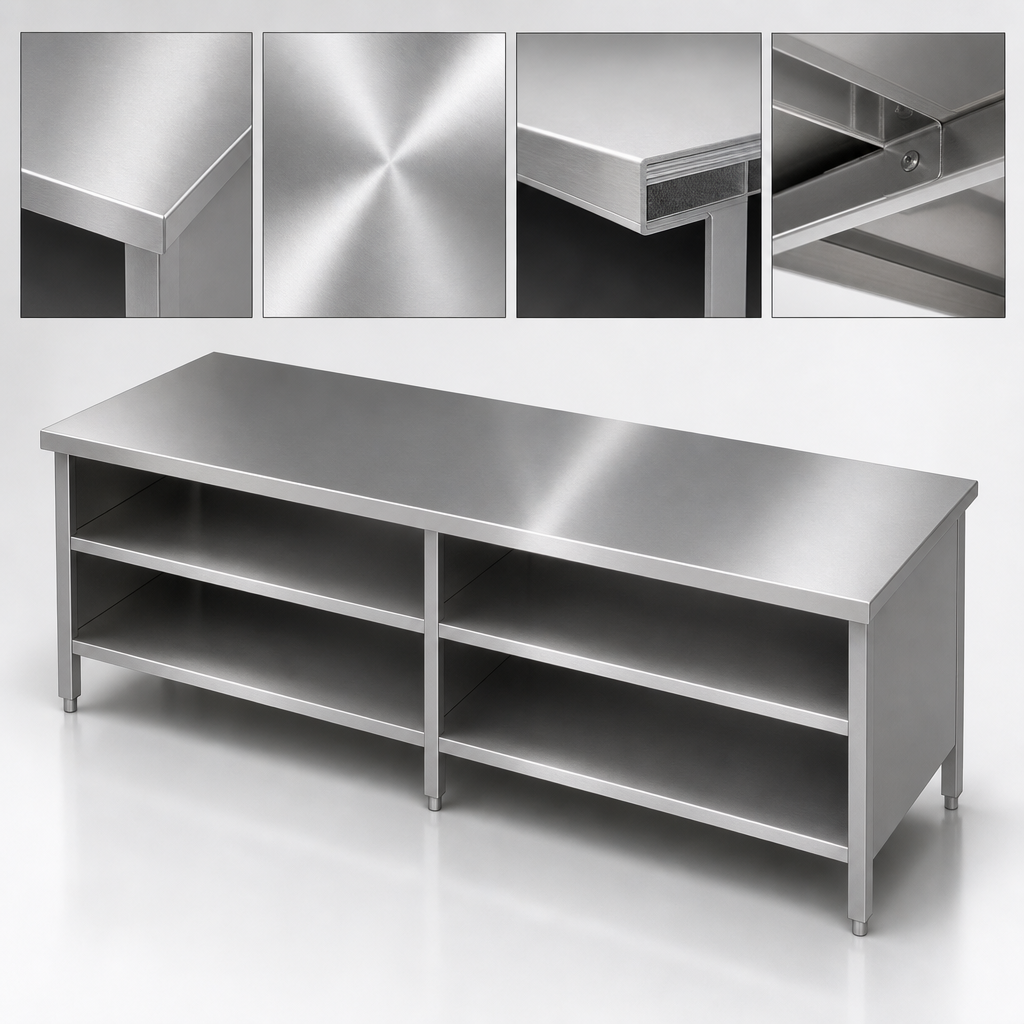16 Gauge Stainless Steel Flat Top