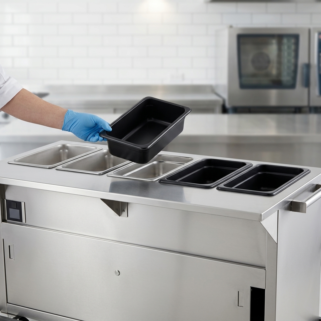 Effortlessly maintain cleanliness with removable non-stick well liners designed for quick and easy cleaning.