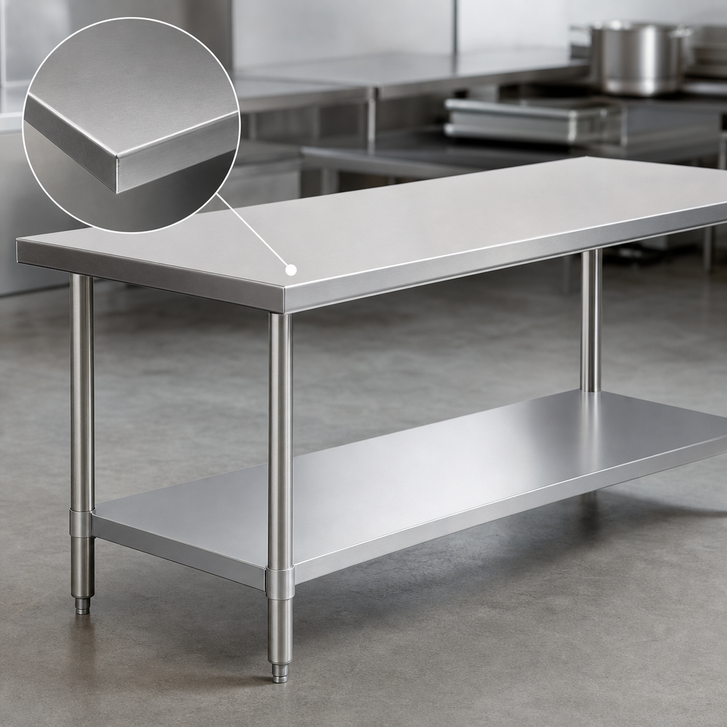 16-Gauge Stainless Steel Top