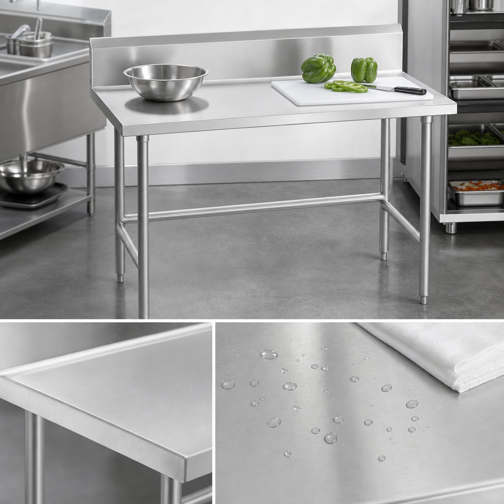 14-Gauge 304 Stainless Steel Top