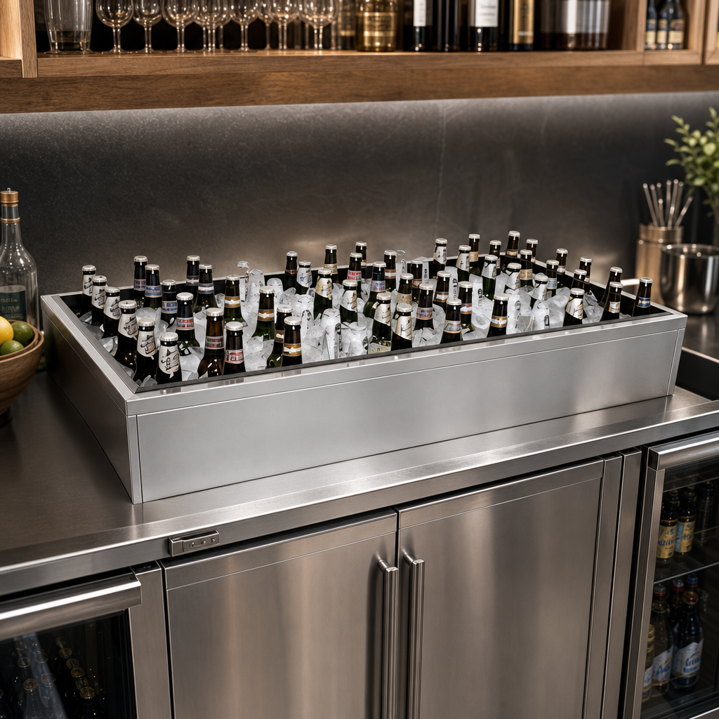 Back Bar Ice Display Design