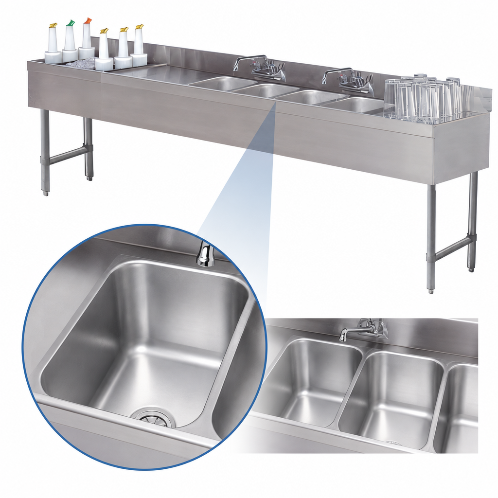 Deep-Drawn Sink Bowls
