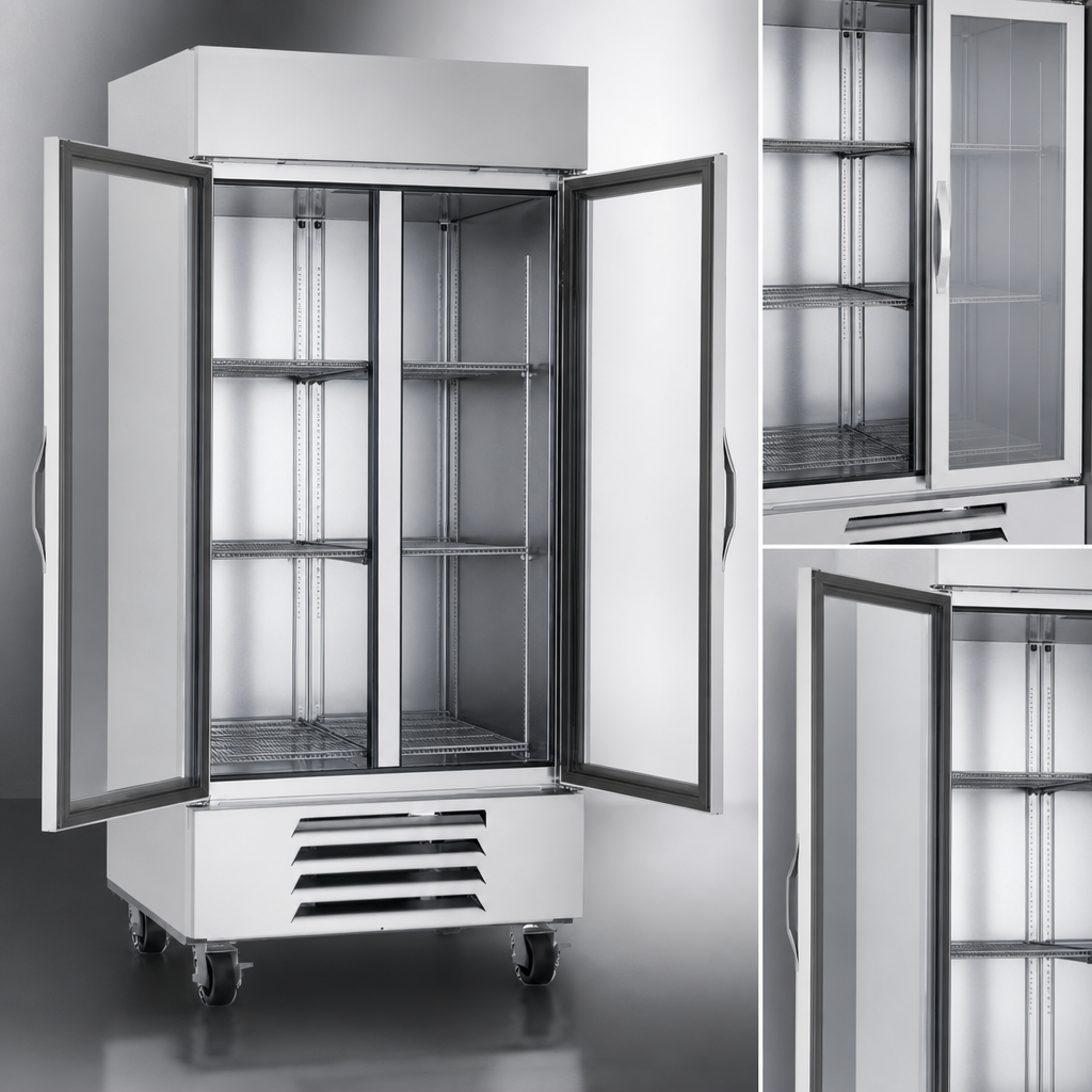 Dual Glass Display Doors