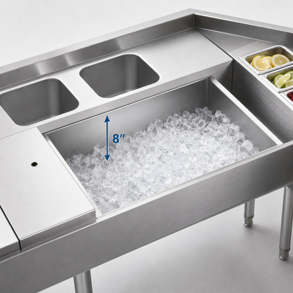 8-Inch Deep Ice Bin