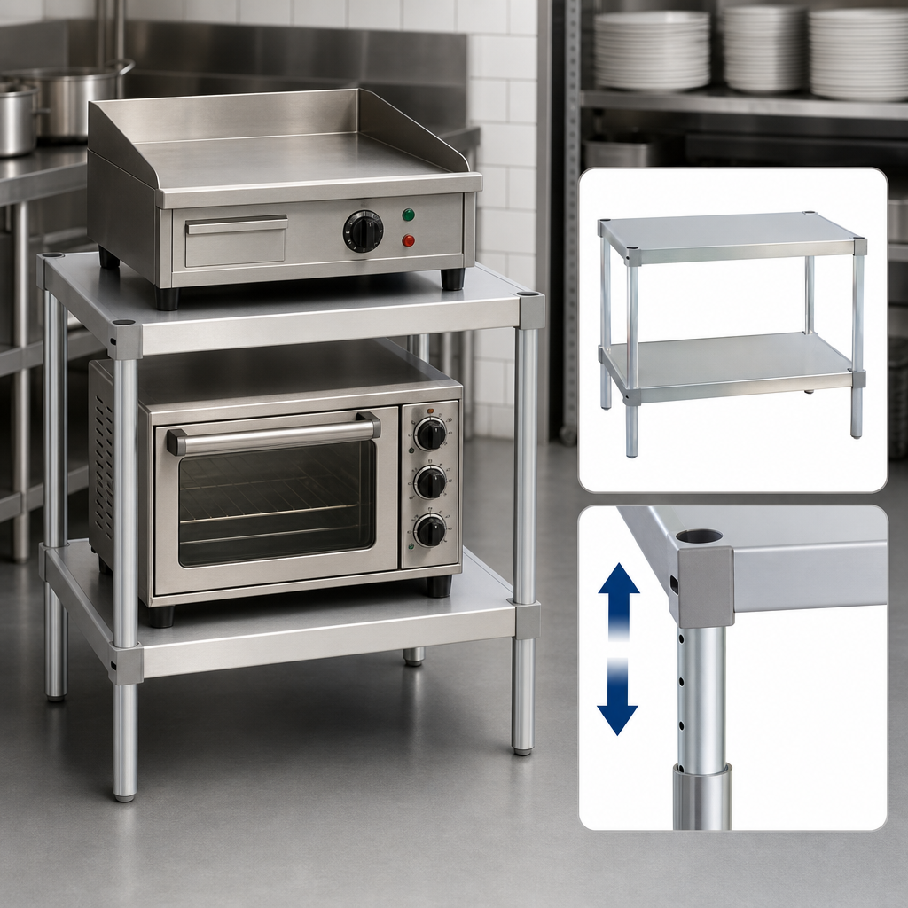 Two Adjustable Solid Shelves