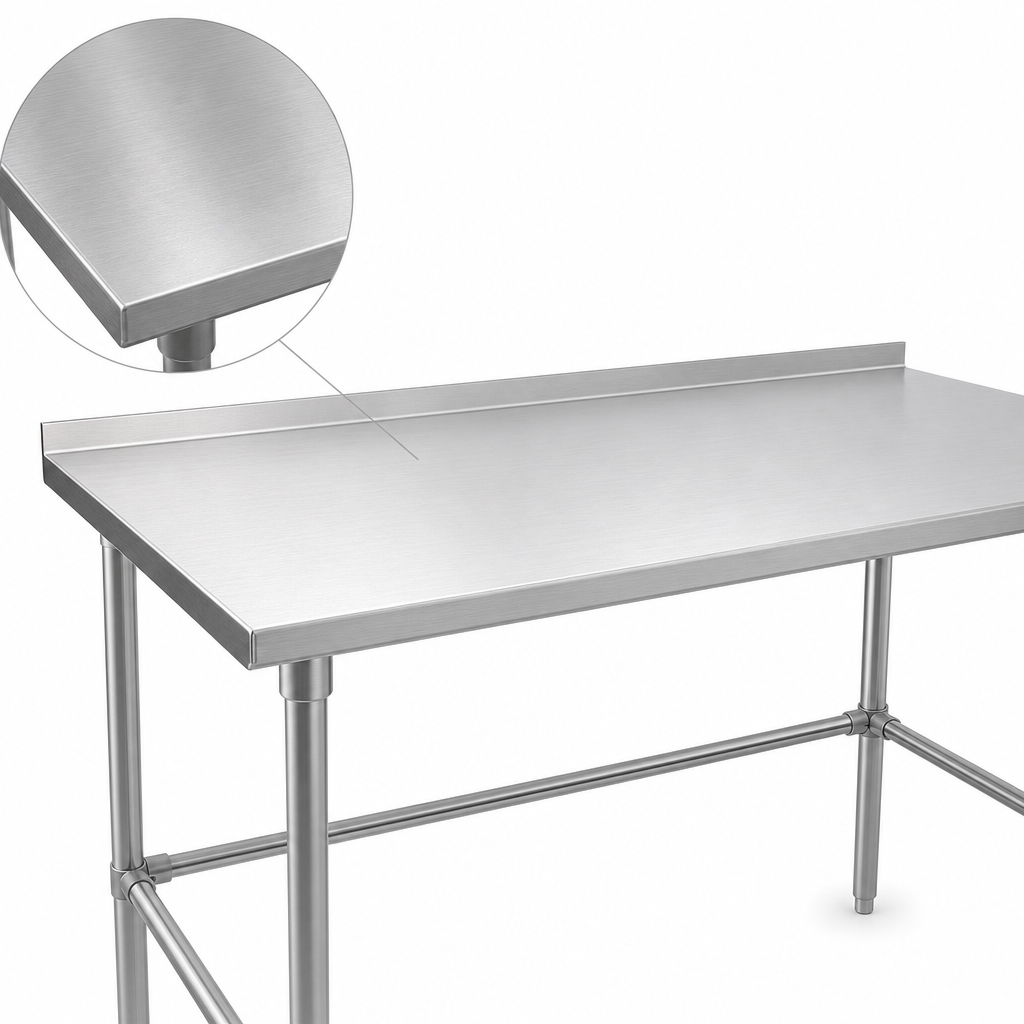 16-Gauge Stainless Steel Top