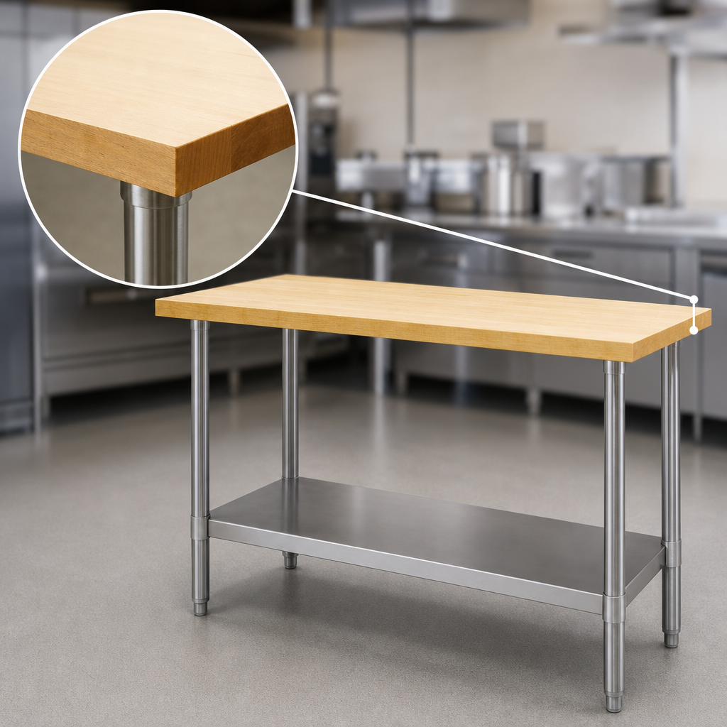 1-3/4-Inch Thick Hardwood Top