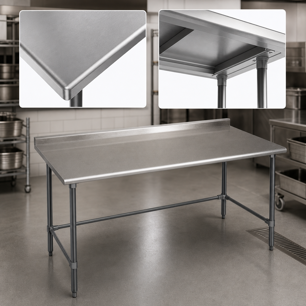 Reinforced Stainless Steel Top