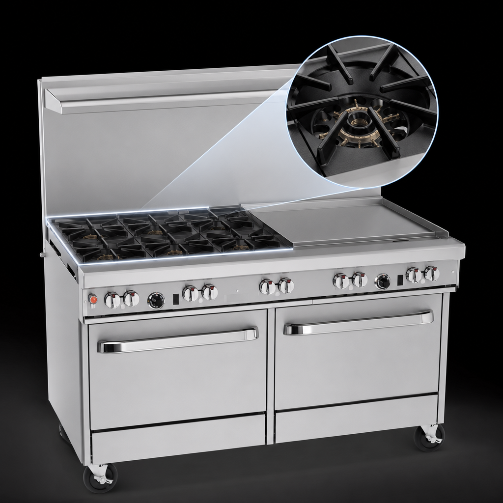 Four Open Burners