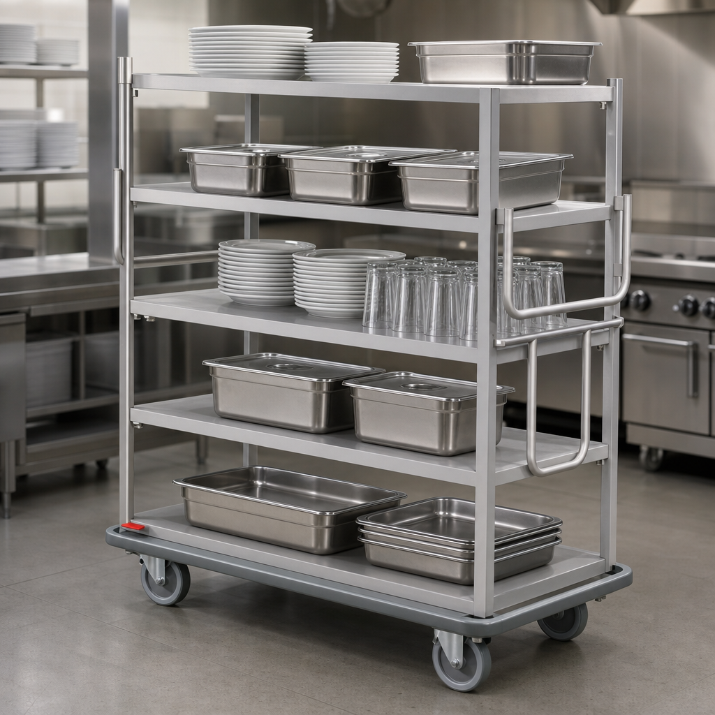 Five Flat Shelves