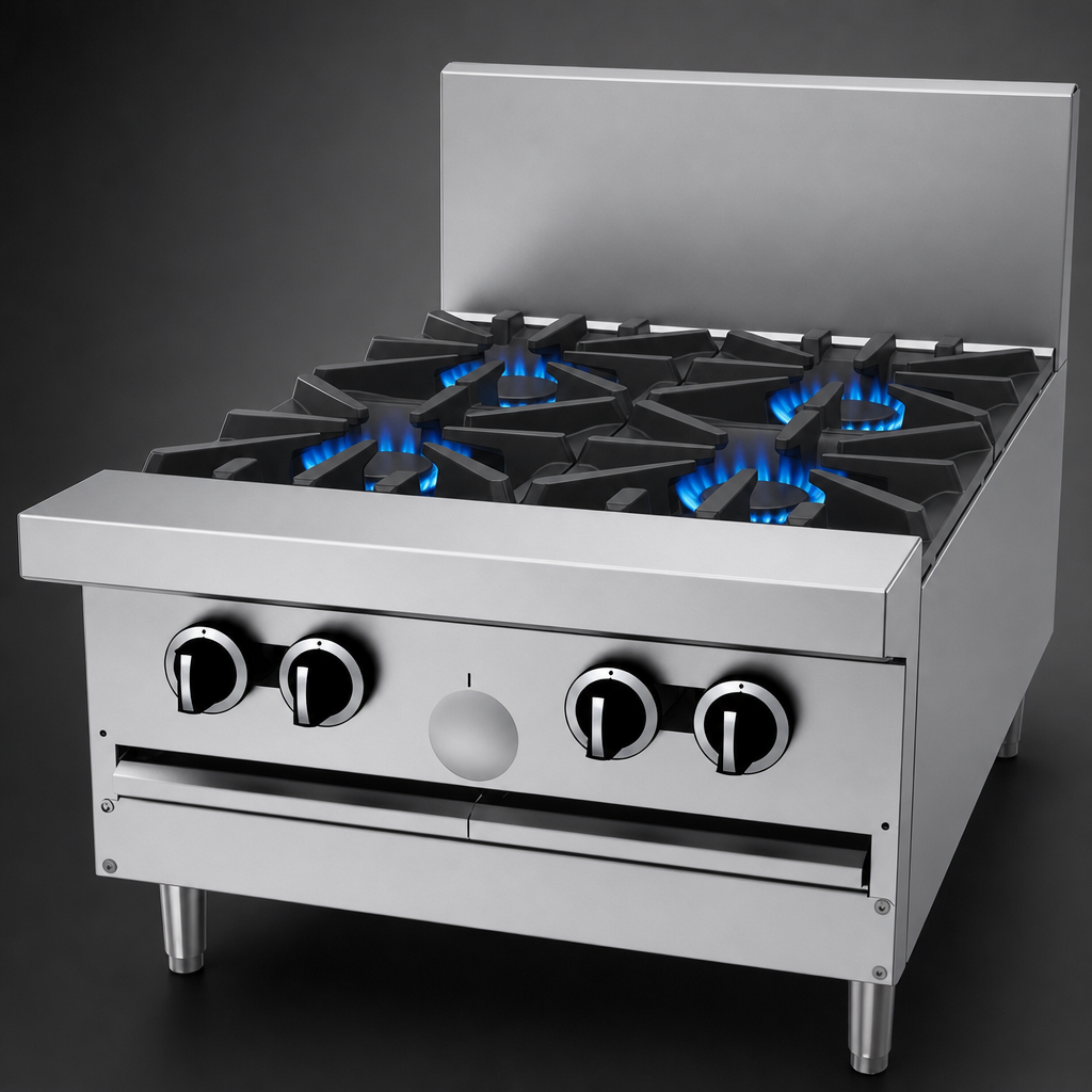 Four Open Burners