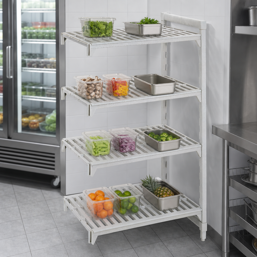 4-Tier Vented Shelf Layout