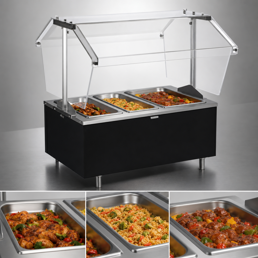 Three Hot Food Wells